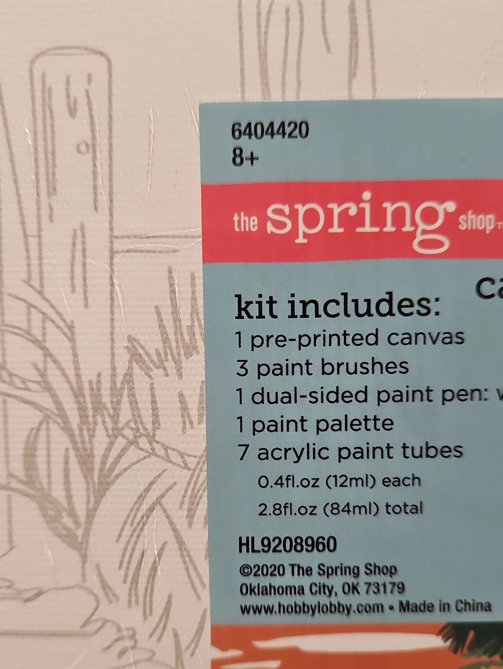 Canvas Paint Kit - Sunset